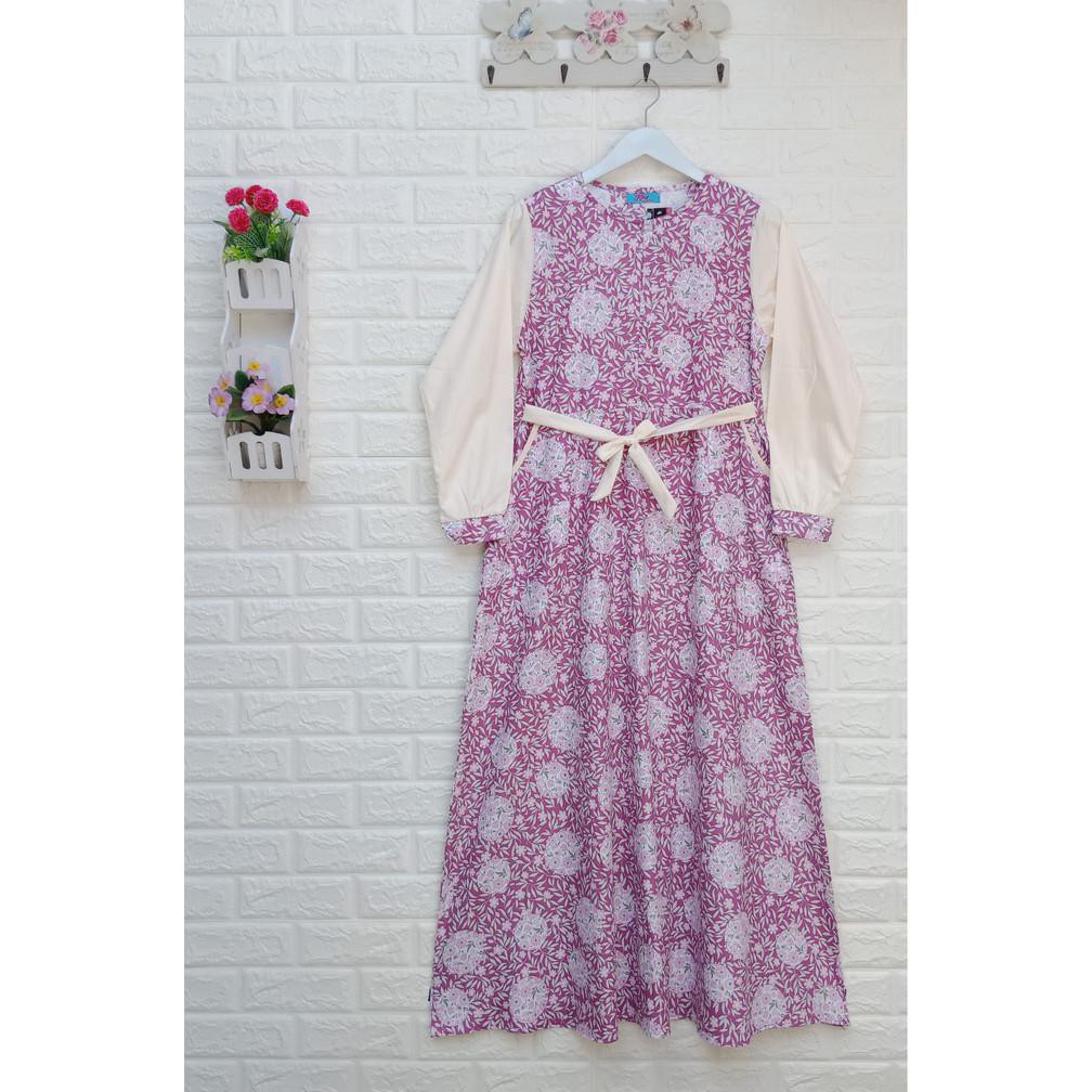 Promo Terbaru Gamis Katun Jepang Original Kekinian Cantik Terbaru Model Fahira Circle