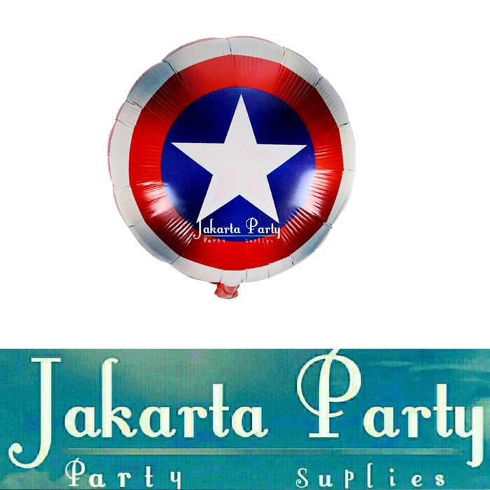 Balon Foil Tameng Captain Amerika / Balon Captain Amerika