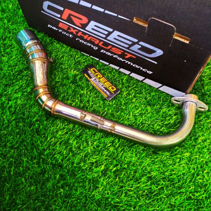 Creed Exhaust Original neck pipe stainless big elbow for Mio sporty, mio i125, soulty, mio soul i 12