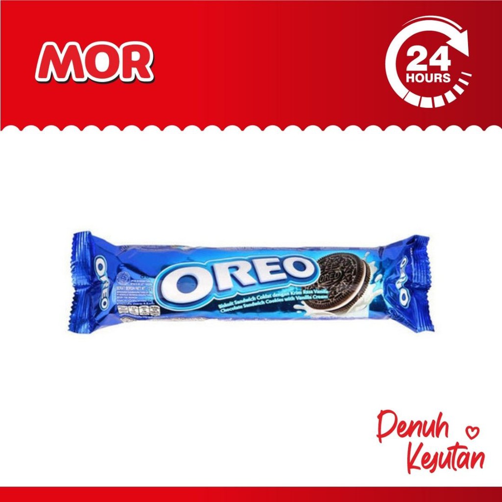 

OREO Vanilla Cream Biskuit Coklat Krim Vanila 119 grm