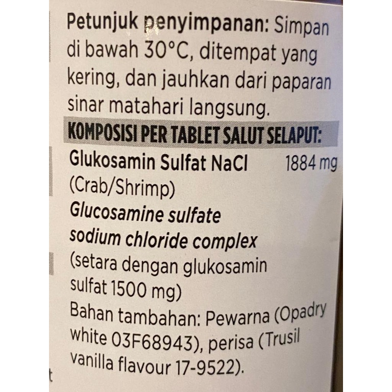 BLACKMORES GLUCOSAMINE SULFATE 1500mg BPOM KALBE - 90 tablet