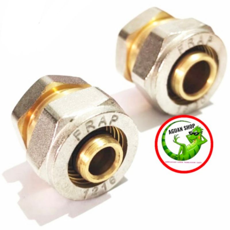 FRAP End cap / end dop kuningan tebal sambungan pipa air panas