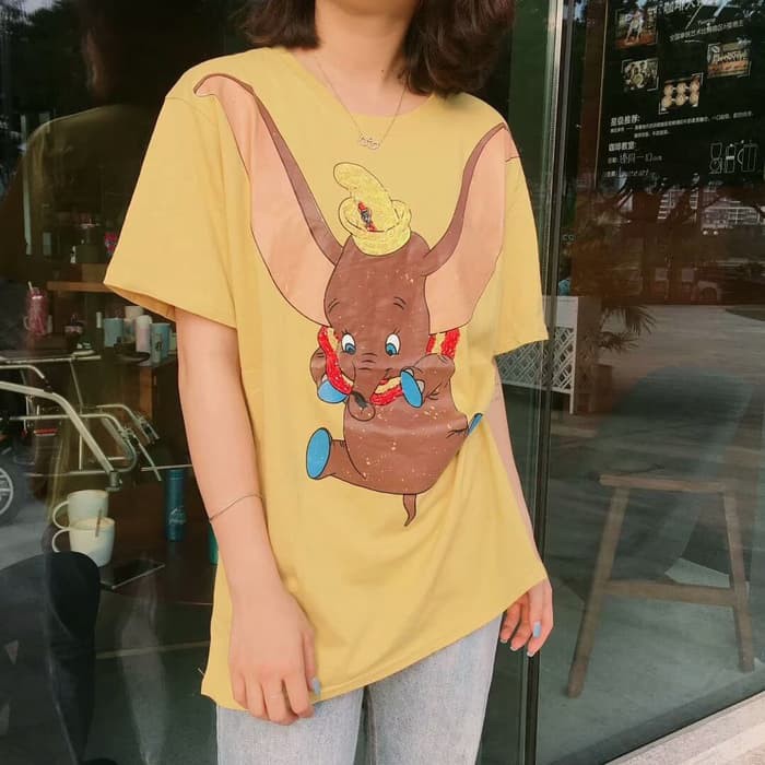Dumbo Tshirt Import/Kaos Dumbo/T-Shirt Wanita/Kaos Casual - Lp0293