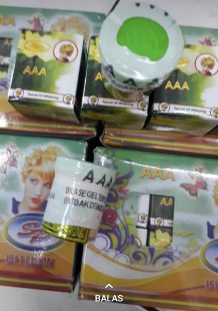 [ lusinan ] CREAM SP HIJAU AAA KEMBANG ORIGINAL CREAM WAJAH / SP KEMBANG AAA