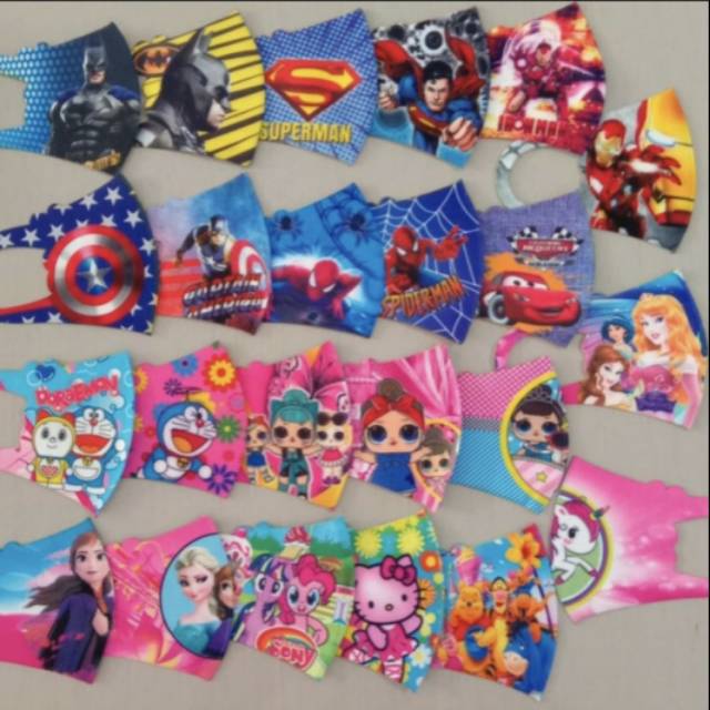Masker Anak Scuba/Masker Motif/Masker Anak