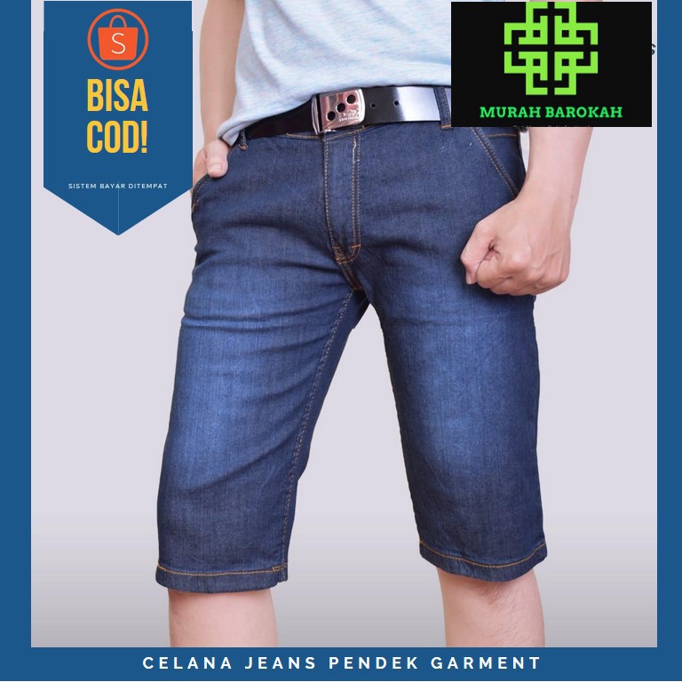 Celana Jeans Pendek Pria Casual Santai Pantai Surfing Surf Distro Cowok Trendy