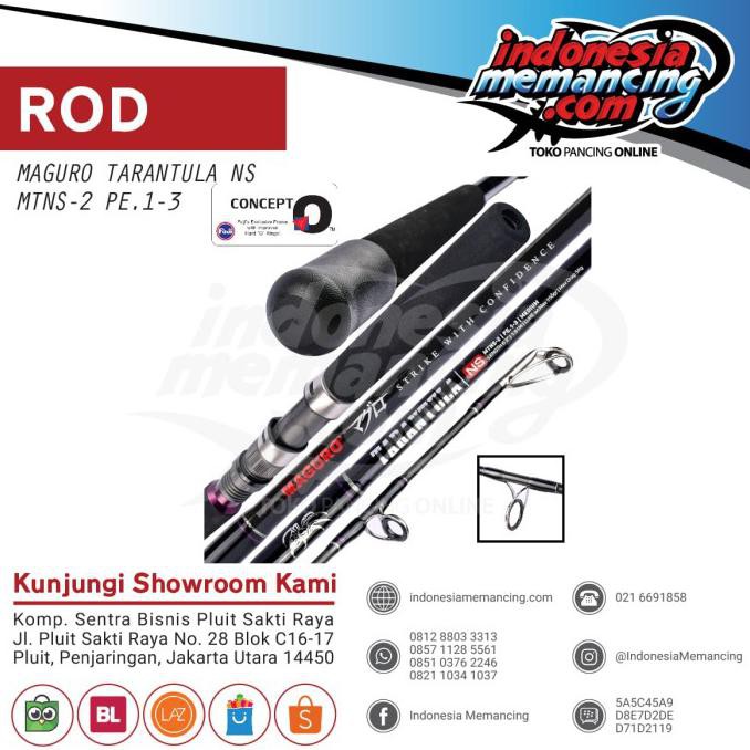 Joran Jigging Maguro Tarantula Ns Pe 1-3 Panjang 1.91M
