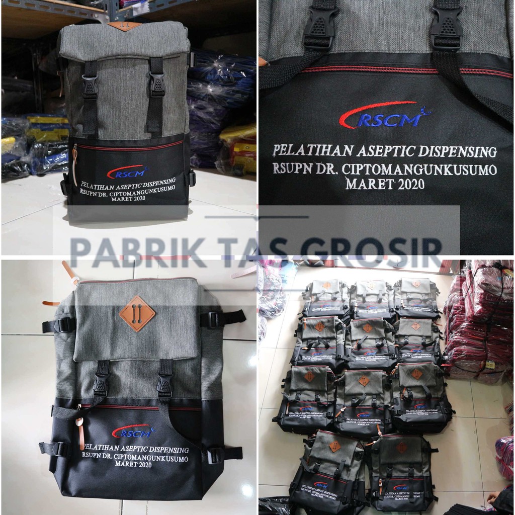 Jual Tas Grosir Sablon Bordir Seminar Kit Souvenir Diklat Sponsor Promosi Murah Bagus