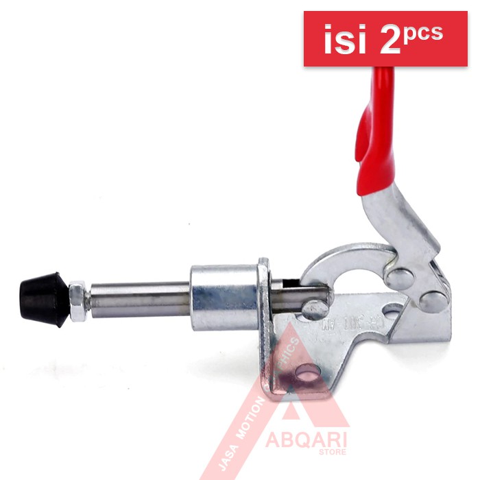 2 Pcs 301A 45Kg 99 Lbs 16.7mm Plunger Stroke Horizontal Push Pull Toggle Clamp