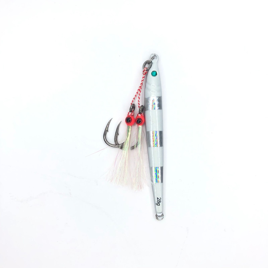 Lure Umpan MicroJig Metal Jig Stick 28gr + Assist Double Hook 1/0 GID