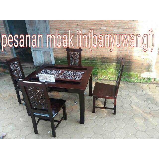 Meja makan minimalis Krawang mebel Jepara mebel jati Jepara mebel bagus Jepara