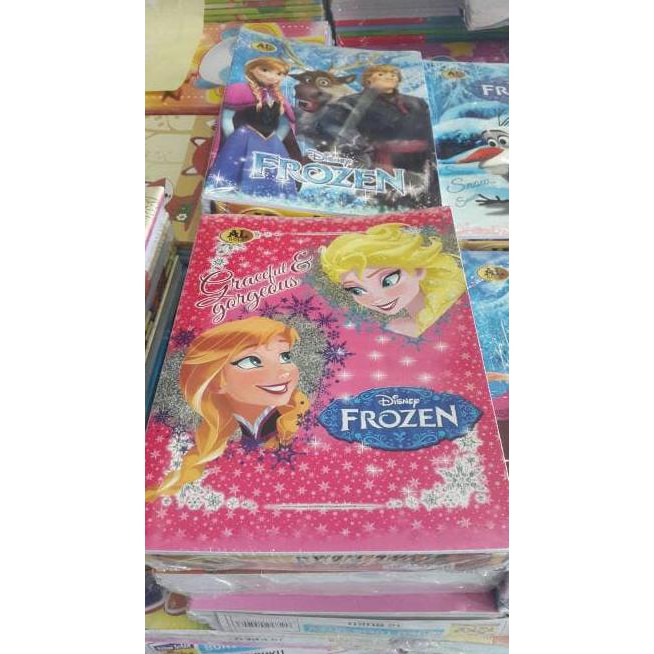 

BARU Buku Tulis (AL GOLD) FROZEN (1Pak =10 Buku)