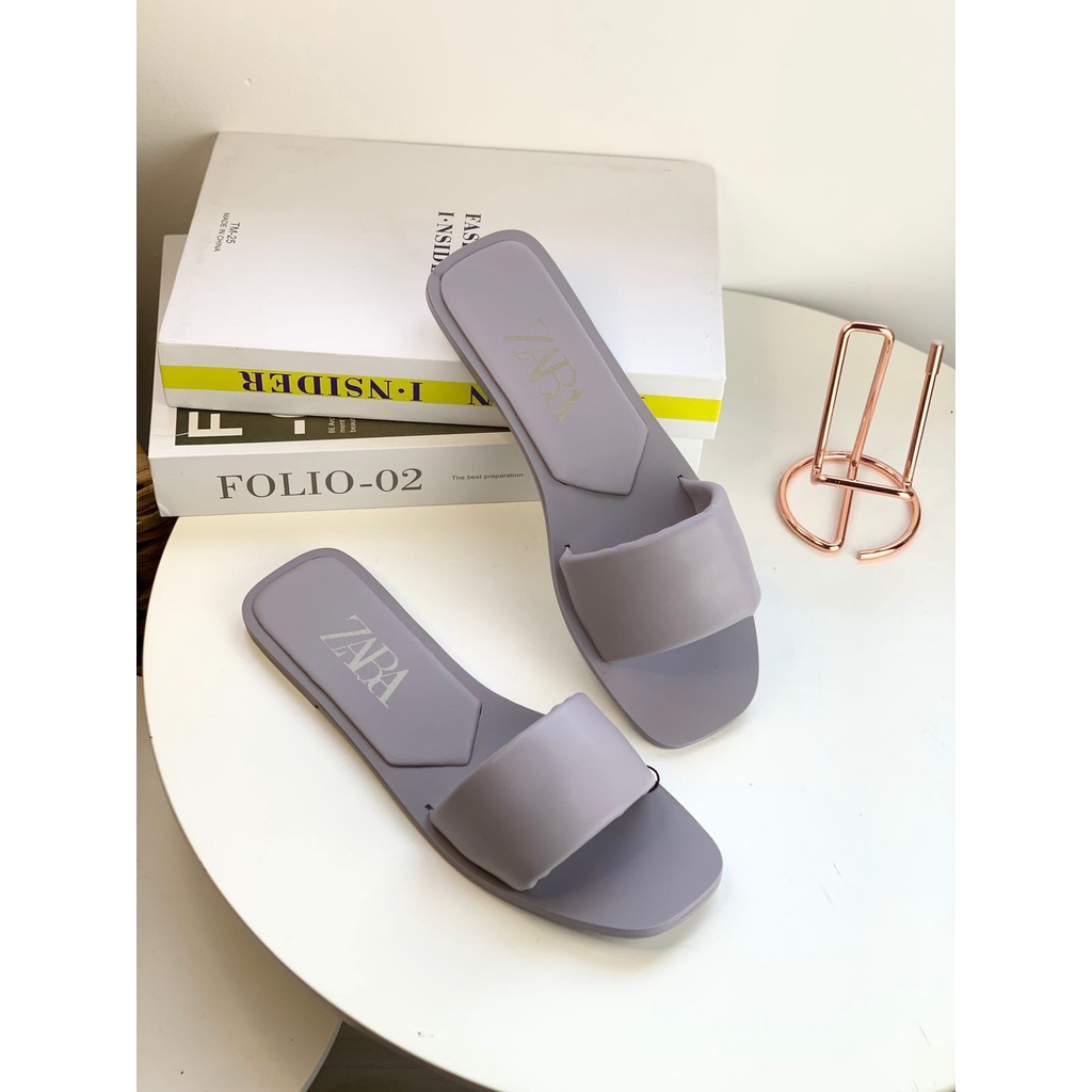 [7.7 Boombastis Sale⚡] - SANDAL WANITA ZS371 FLAT SANDALS PREMIUM IMPORT