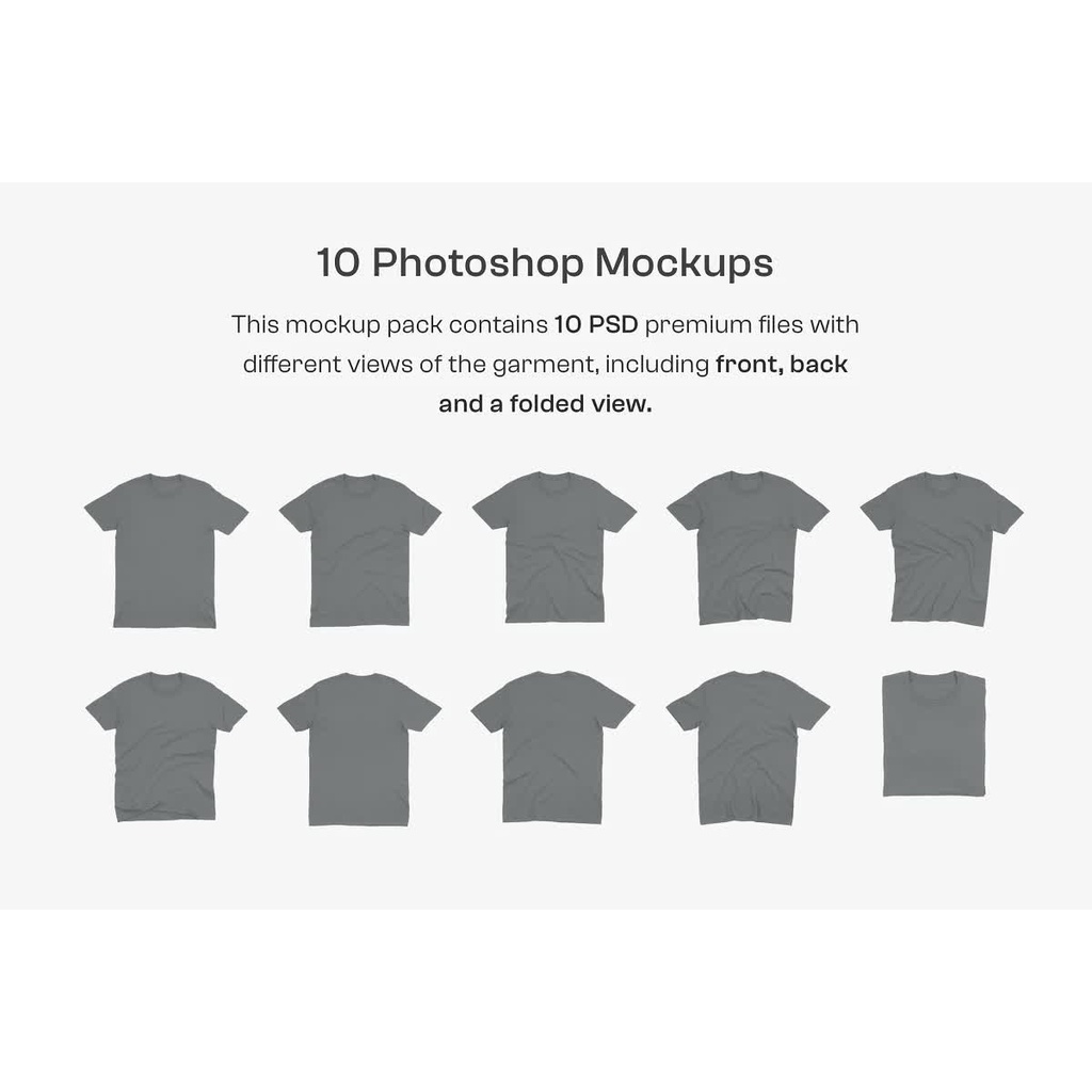 Gildan 64000 T-Shirts Mockups - Adobe Photoshop