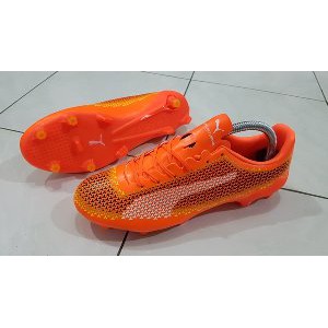 Terlaris  Sepatu Soccer Puma EvoSPEED SL Leramic FG   Ultra Yellow