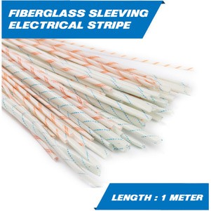 Selongsong Kabel Strip Tahan Panas ( Fiberglass Sleeving ) 12 mm