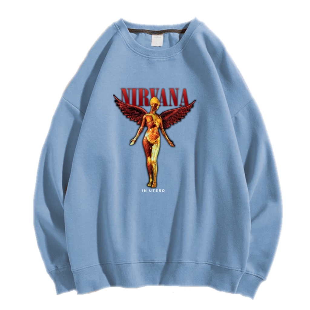 NIRVANA SWEATER CREWNECK Size M-XXL GAWA