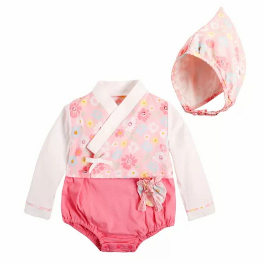 Korea baby hanbok romper bayi kostum korea baby costum jumper