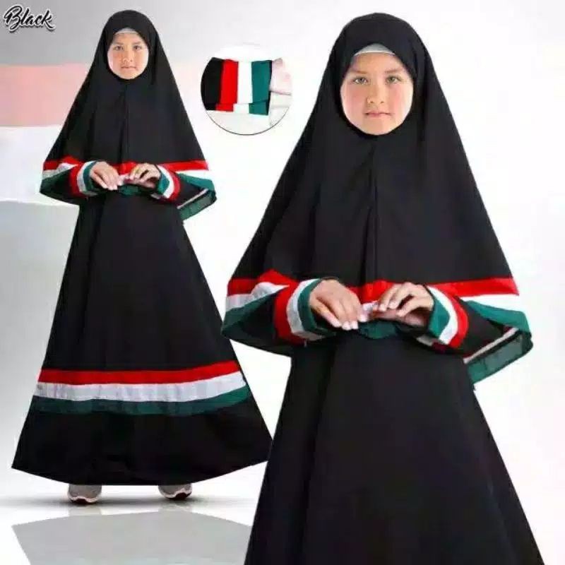 Gamis Palestina bahan Wolfis Premium Anak Usia 3-5 thn