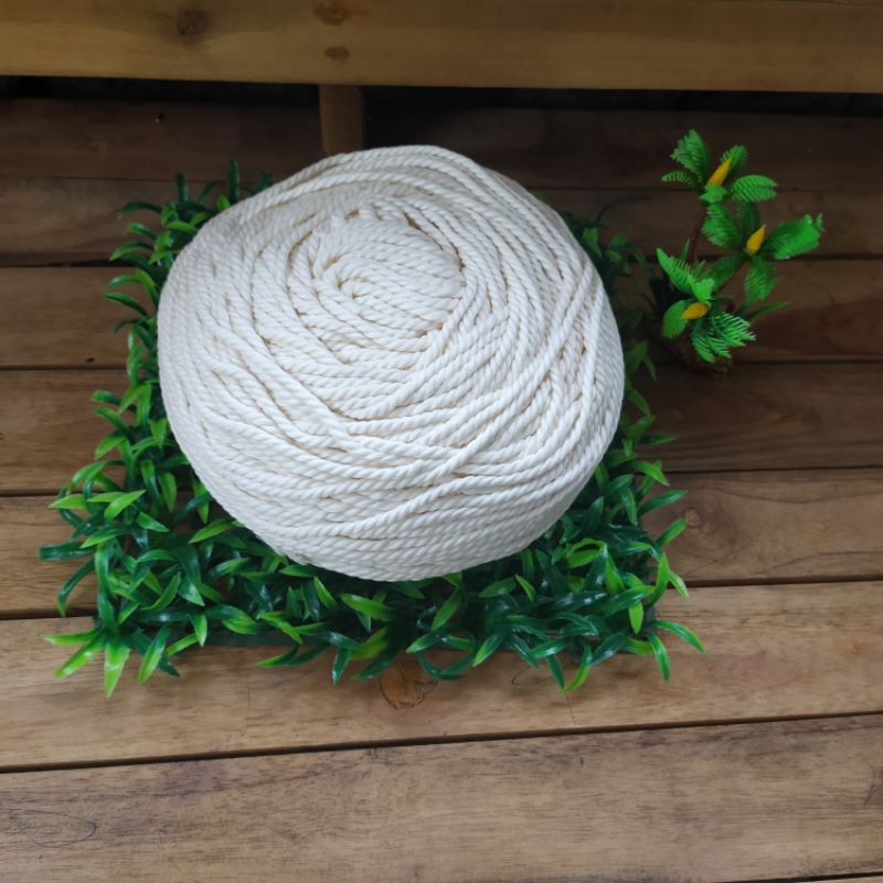 Tali macrame putih 4-5mm