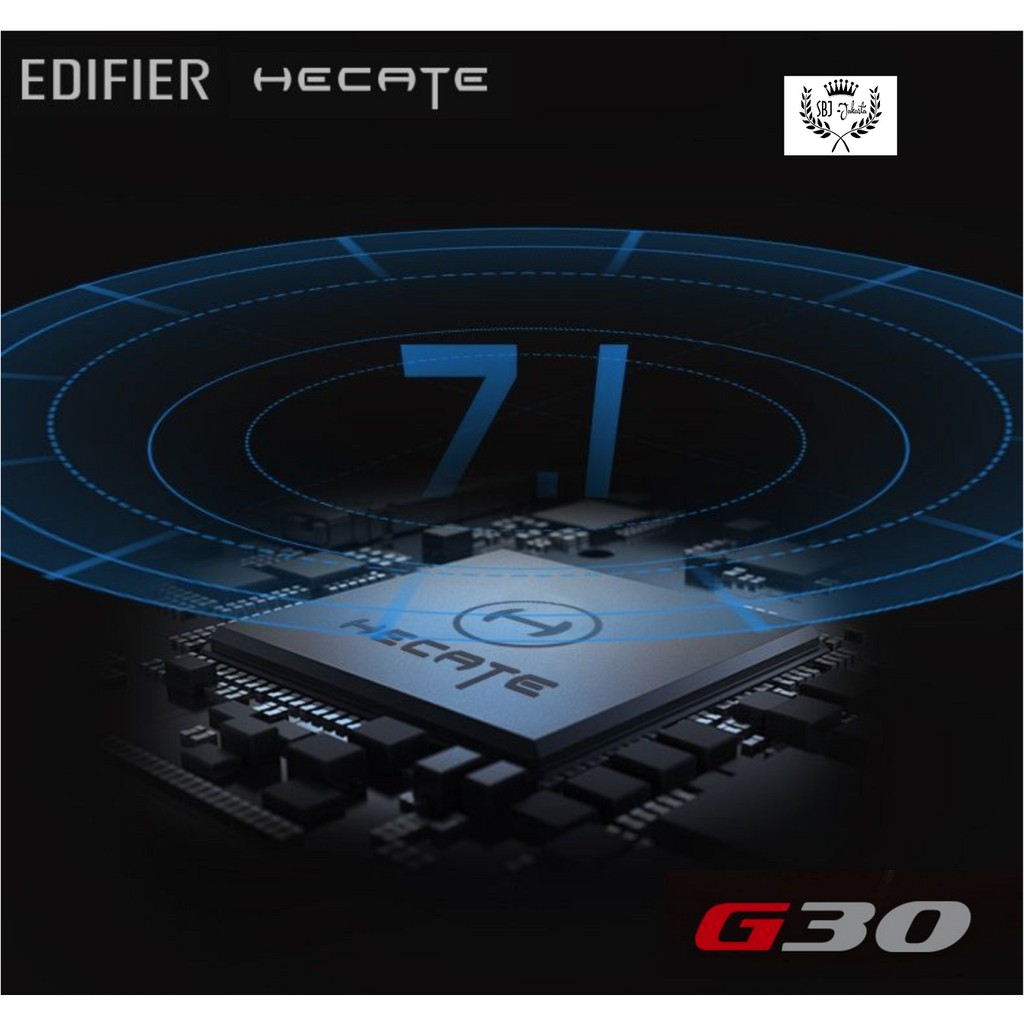 HEADPHONE HECATE G30 USB 7.1 Surround Headset 40mm Vibration BASS  Dengan Mic HEADPHONE GAMING EDIFIER HECATE