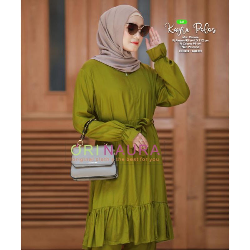 KAYRA POLOS SET ORI NAURA || Setelan Polos rampel busui
