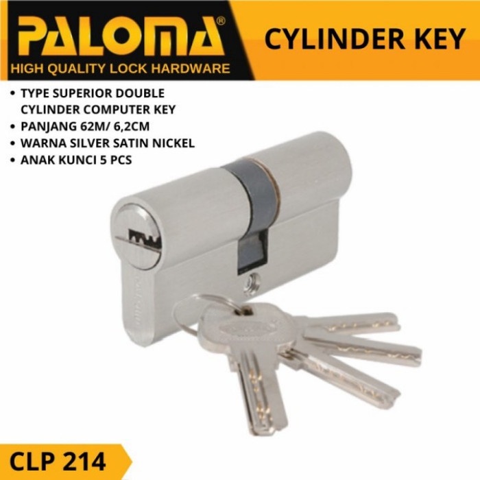 Paloma Knob Cylinder Kunci Silinder Knob CLP 214 Superior DC-CK 62MM