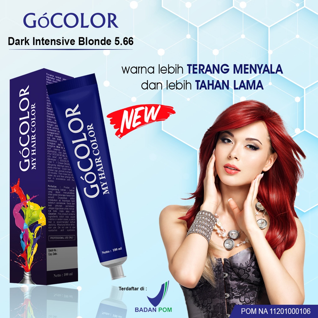 ⭐BAGUS⭐ GOCOLOR Hair Color Cream | Semir Pewarna Rambut Permanen Go Street Shampoo