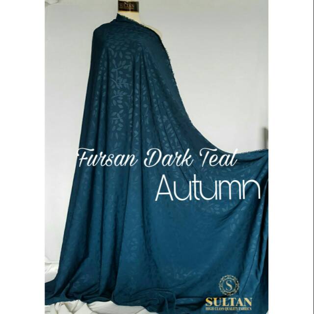 Kain sultan kain fursan dark teal autumn kain abaya