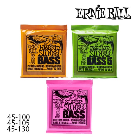 Senar Bass Ernieball Slinky 4 &amp; 5 Senar Ernie Ball Bass Guitar Slinky