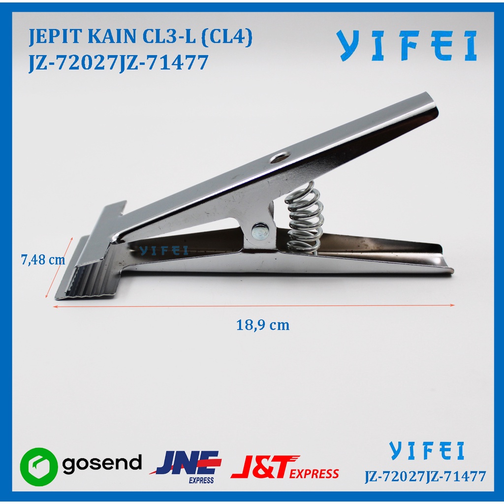 Penjepit Kain Bahan/Jepit Kain CL3-L (CL4) YIFEI-72027JZ-71477