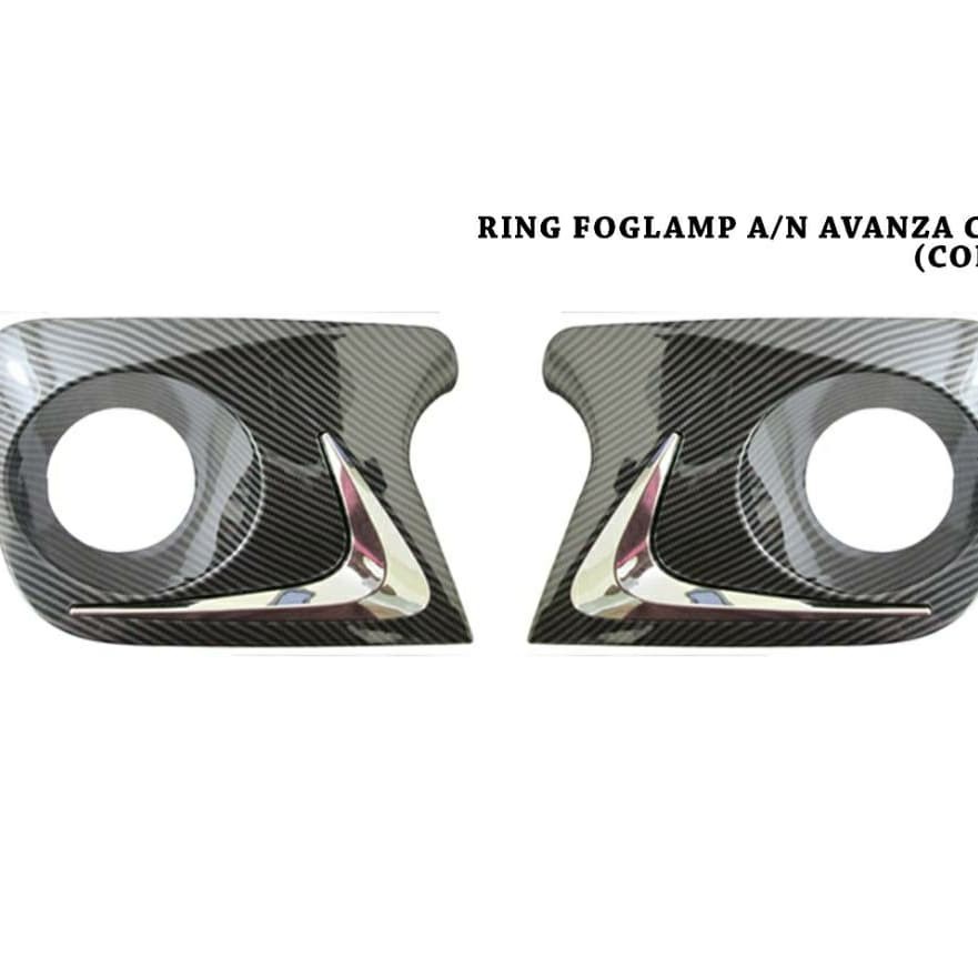 garnish/ring foglamp cover All new avanza tipe G 2012-2013 carbon