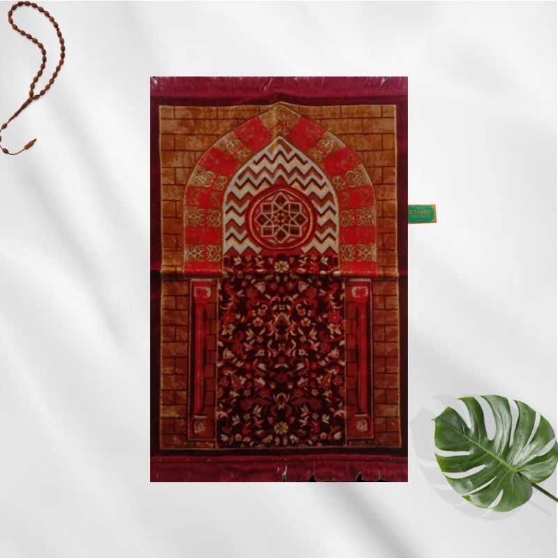 TERBAIK! SAJADAH TURKI PREMIUM MOTIF RAWDAH UK 70x110cm MERK RASHID ANAK BRAND WADIMOR SAJADAH ANAK REMAJA DEWASA TERMURAH MERIAH BESAR SEGALA UMUR MINI KECIL JUMBO TRAVEL HAJI UMROH PERLENGKAPAN SHALAT SOLAT SALAT