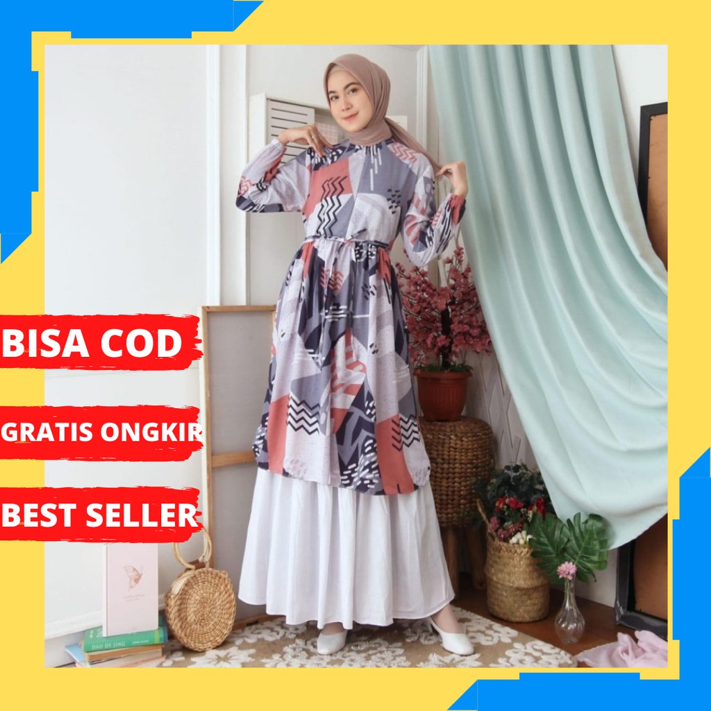 Gamis Couple Keluarga Terbaru 2021 Remaja Model Gamis Terbaru Pesta Kondangan Bahn Katun Batik U21X