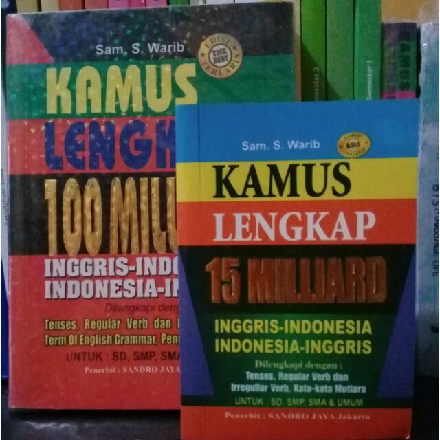 Lengkap indonesia kamus inggris bahasa Kamus Lengkap