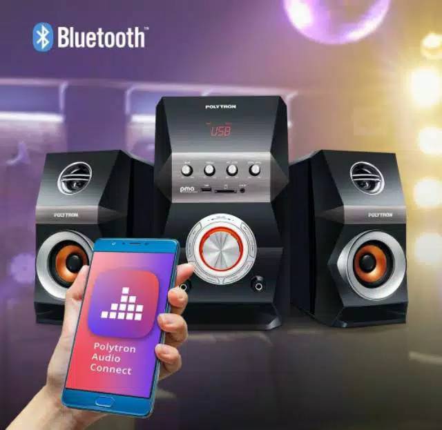 SPEAKER AKTIF POLYTRON PMA 9522 Multimedia Speaker + BLUETOOTH/AUX/USB/RADIO FM SPEAKER BLUETOOTH