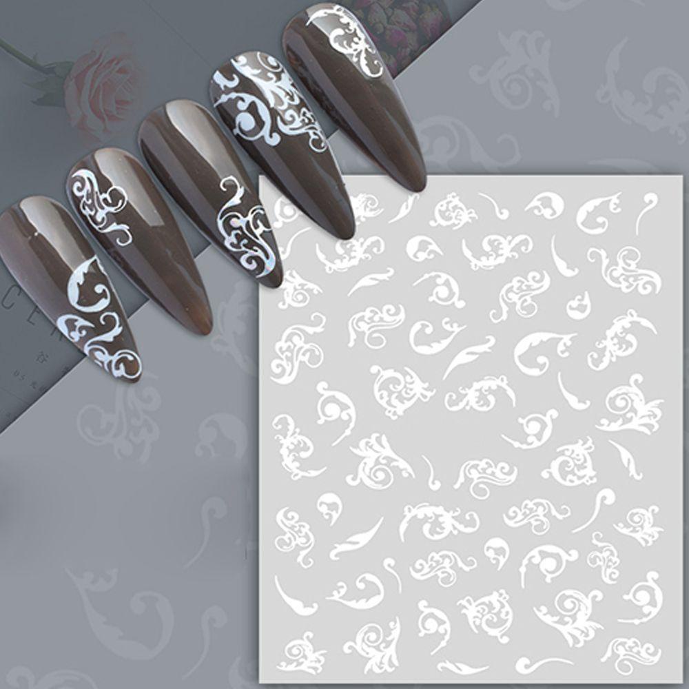 Preva 1lembar Stiker Nail Art Perlengkapan Kuku Perekat Diri Manicure Decor Nail Perhiasan Aksesoris