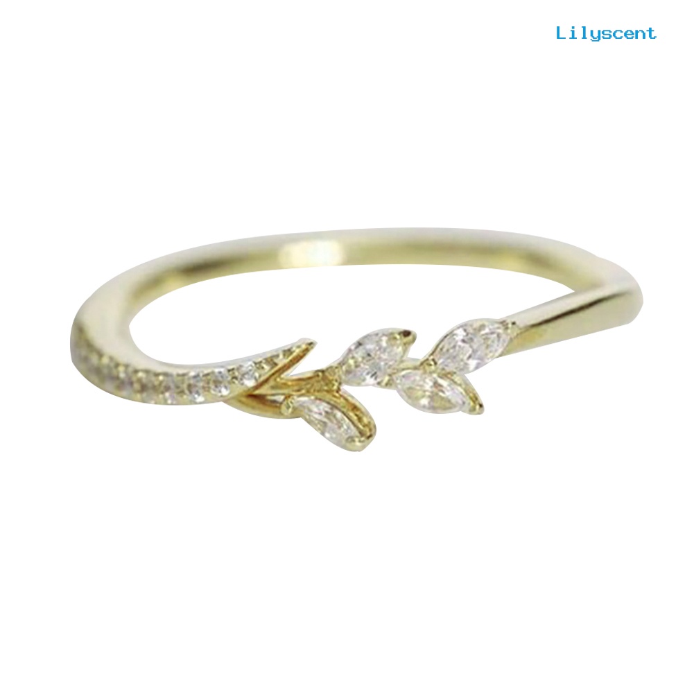 Cincin Jari Cubic Zirconia Bentuk Bunga Untuk Wanita