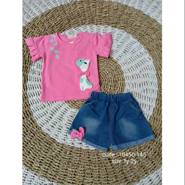 Setelan Horse Denim Impor Anak