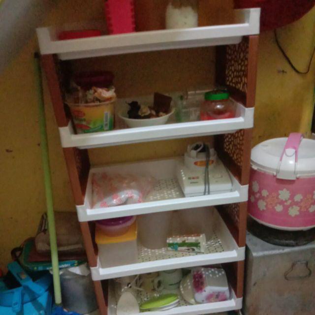 Rak Plastik Serbaguna / Rak Salon Besar / Jumbo Free Roda. Best Seller !!!
