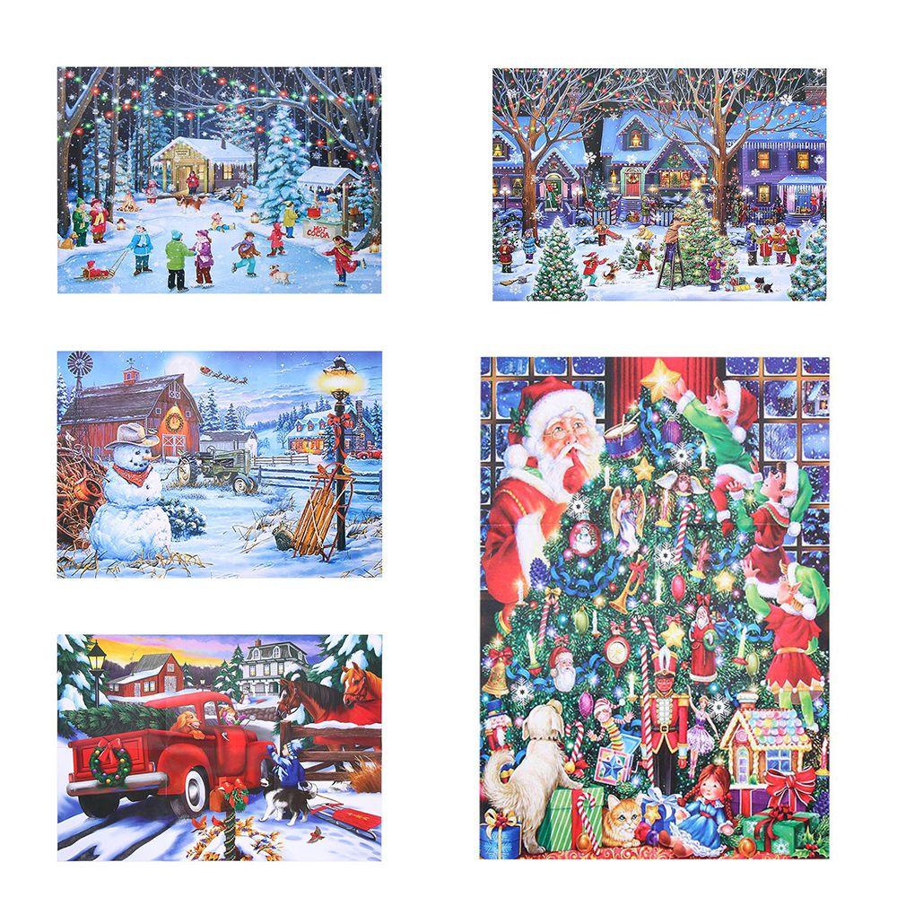 R-flower 1000pcs Mainan Edukasi Puzzle Jigsaw Motif Snowman / Natal Untuk Anak / Dewasa