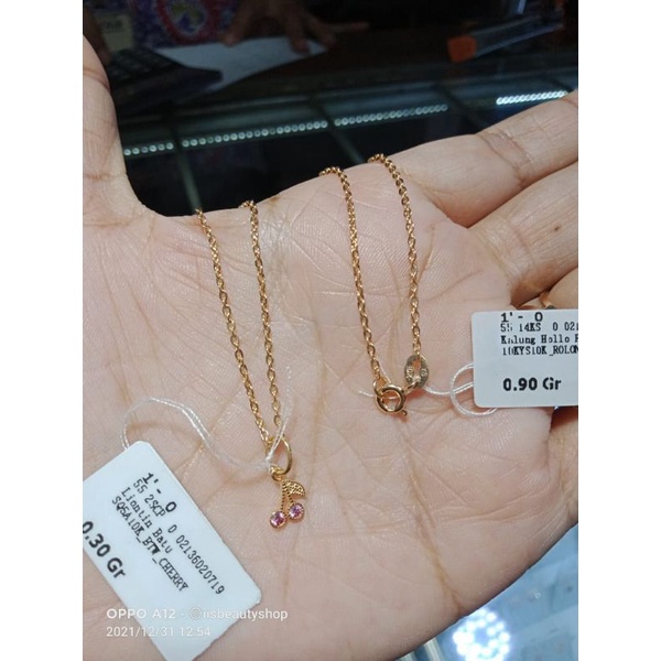 Kalung Tiffany Liontin Cherry SQ5//10K "Semar Nusantara"