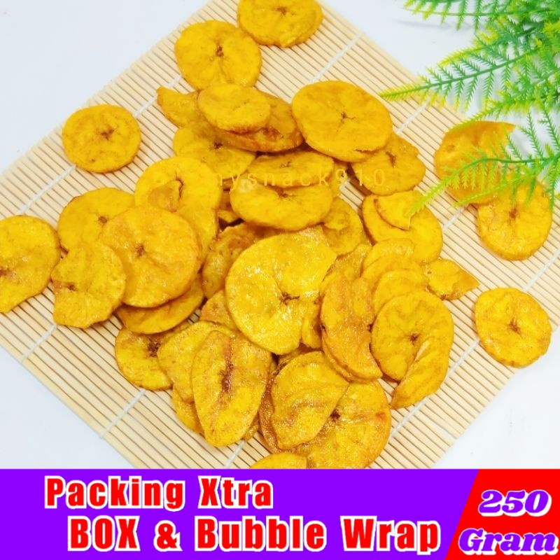 

Jajanan Jadul Keripik Pisang Manis 250gr / Keripik Pisang Koin Original - Hufaida Snack makanan ringan