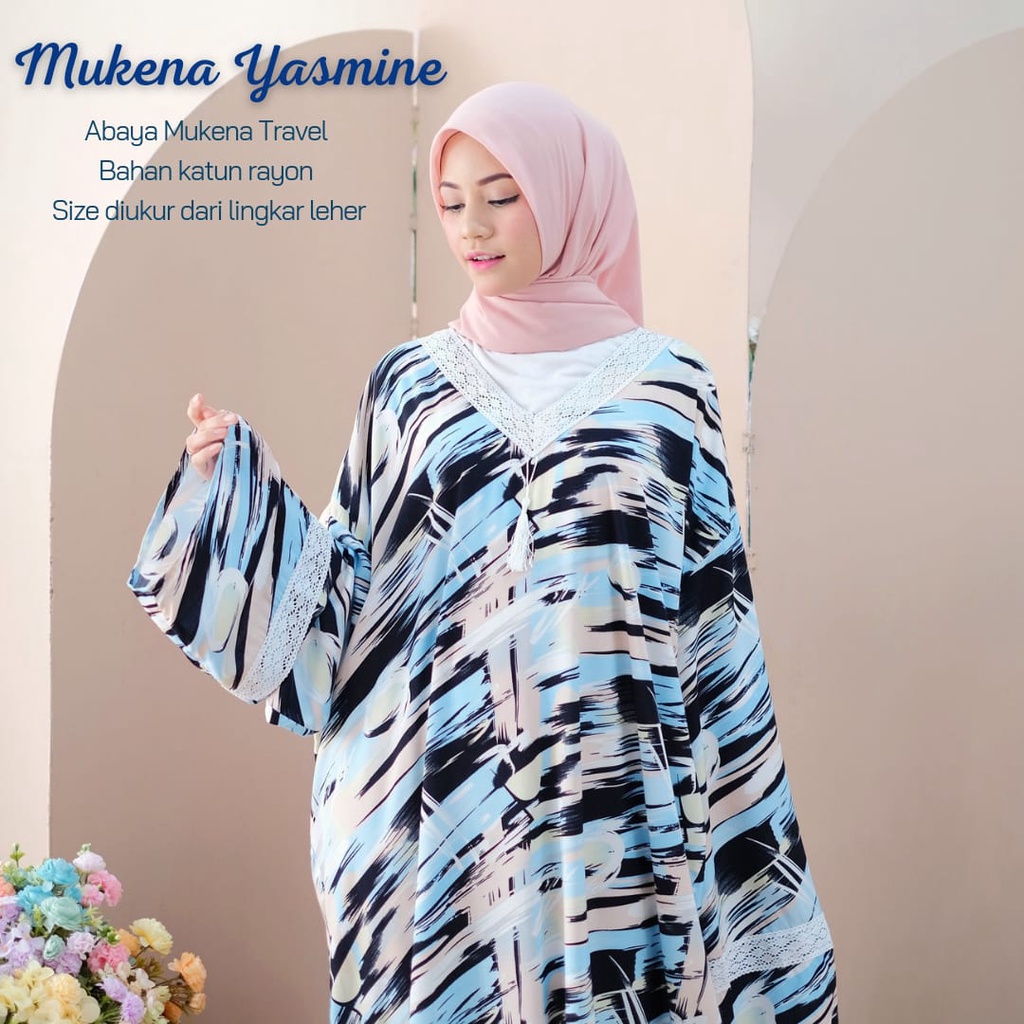 Best Seller Mukena Abaya Travel - Mukena Abaya Yasmine - Bahan Katun Rayon Premium - Nyaman Dipakai