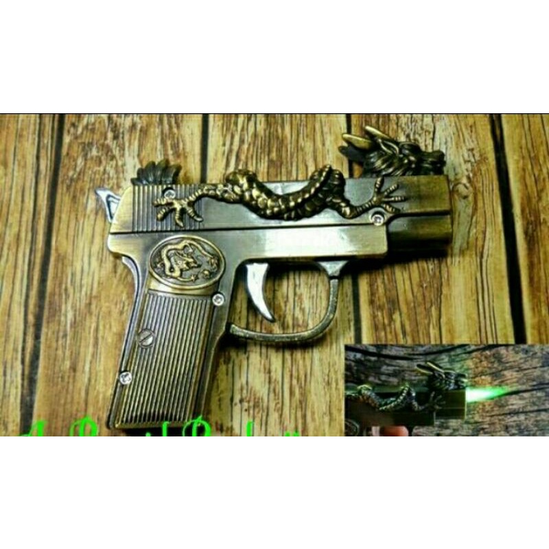 Cod Korek Api pistol Miniatur Unik Korek Api Laser naga