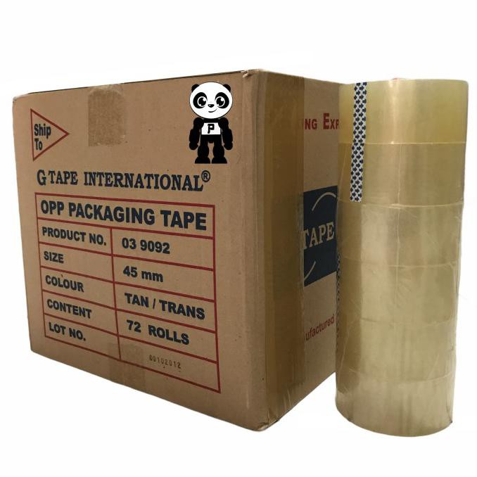 

G Tape Lakban Bening 1 Karton Isi 72 Rol Sealing Tape 45Mm X 60 Yard Leovivi96Out