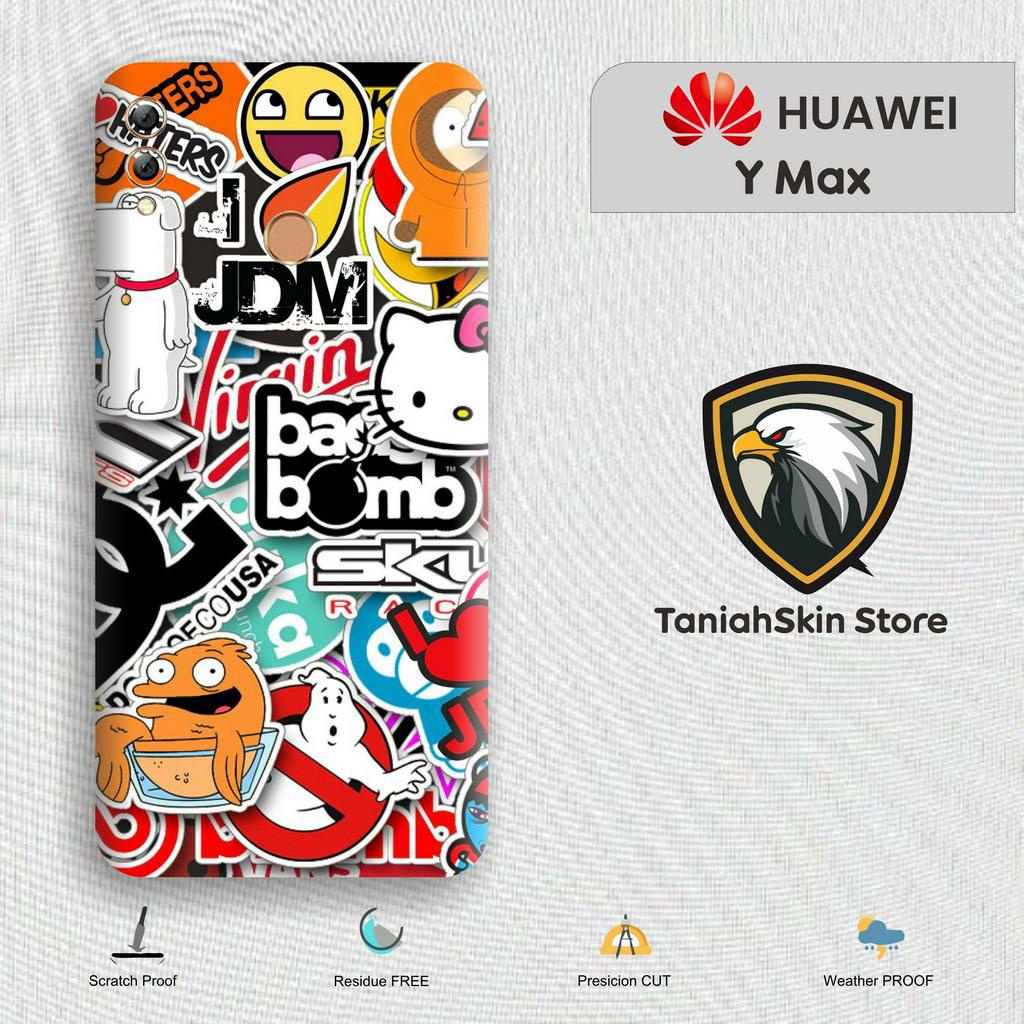 *Buy1Get1* Huawei Y Max Garskin Custom Stiker Bisa COD ( Case Not Included )