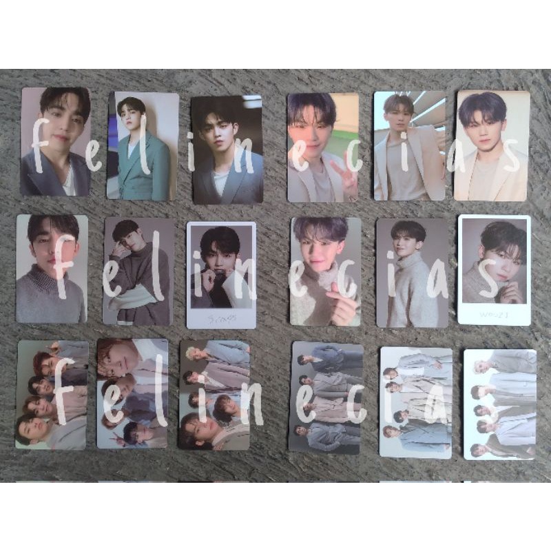 1 set TC Incomplete Woozi Trading Card Seventeen