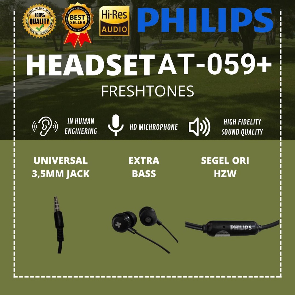 HEADSET PHILIPSS AT-059+ (BINTANGG ACC )