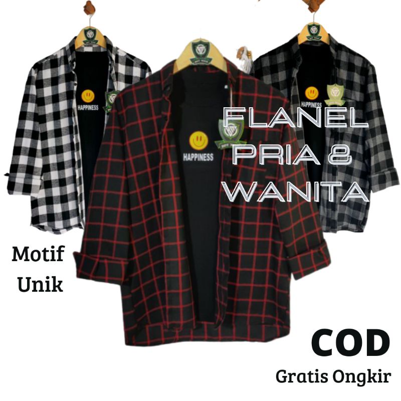 Pakaiab Kemeja Panel Planel Kimberly Kemeja Outfit Flanel Shirt Premium Lengan Panjang Pria hem flan